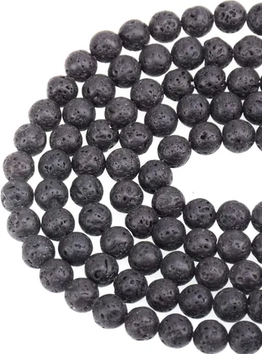 Miniatura 31 de Cuentas sueltas de 0.315 pulgadas/8mm de piedra natural redonda para hacer joyas con cordón elástico Sodalita azul