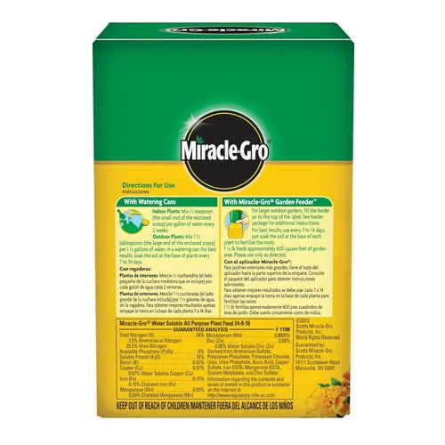 Miniatura 13 de Miracle-Gro Alimento vegetal multiusos soluble en agua, para todas las plantas de interior o exterior, rosas, flores, verduras, plantas