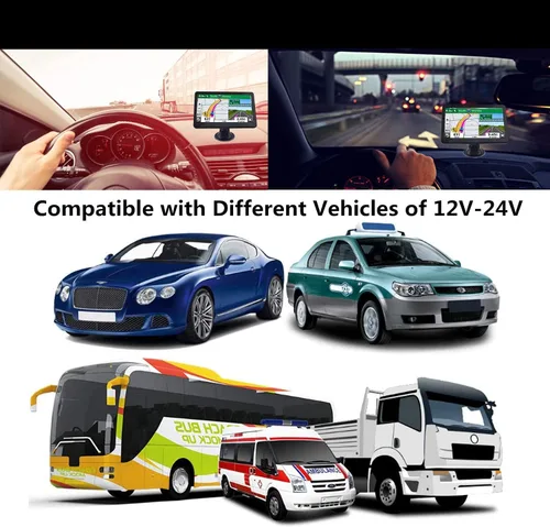 Miniatura 6 de Navegación GPS con pantalla táctil de 7 pulgadas para automóvil, camión y RV con mapas 2025 - Alertas de advertencia de velocidad y luz roja