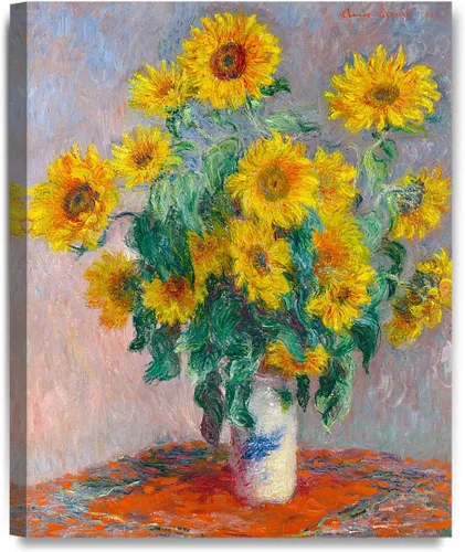 Miniatura 29 de Pinturas clásicas mundiales de Claude Monet Impresión giclée sobre lienzo alargado, pieza de galería para colgar y decorar el hogar, The CliffWalk