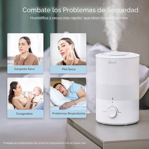 Miniatura 9 de LEVOIT - Humidificadores para dormitorio - Silencioso (tanque de agua de 3L) - Niebla fría/llenado superior/difusor de aceite esencial/25 vatios