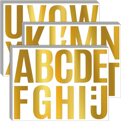 Miniatura 11 de Bemeol 340 piezas de 30 hojas de calcomanías de letras grandes de 4 pulgadas, calcomanías de letras del alfabeto autoadhesivas, calcomanías de Blanco