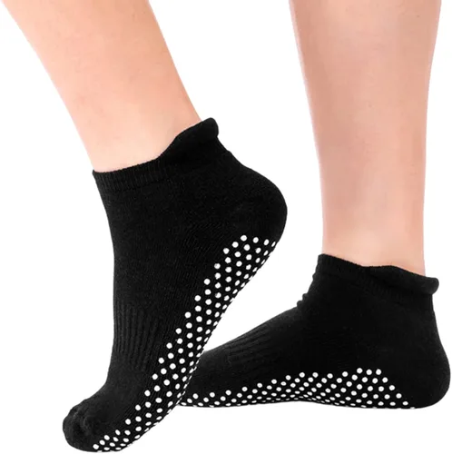 Miniatura 2 de UTTPLL Calcetines de agarre para mujeres y hombres, calcetines antideslizantes de pilates, calcetines de yoga acolchados para hospital, calcetines
