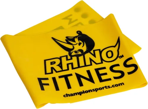 Champion Sports Banda plana de estiramiento de terapia de resistencia Amarillo
