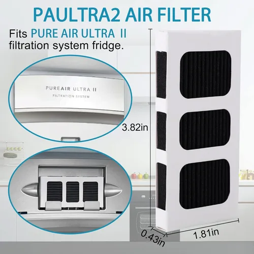 Miniatura 3 de SEISSO Paultra2 Reemplazo de filtro de aire para refrigerador para Frigidaire Pure Air Ultra II, filtro ELPAULTRA2 para Electrolux Pure Advantage