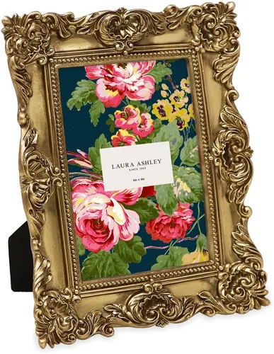 Miniatura 41 de Laura Ashley - Marco de fotos de 5 x 7 pulgadas, de resina texturizada y elaborada a mano, con caballete y gancho para mesa y pared, con diseño Negro