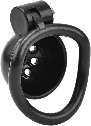 Miniatura 7 de Jaula de castidad masculina con cierre a presión con 5 anillos y dilatador uretral de metal, jaula plana de castidad, catéter uretral, dispositivos
