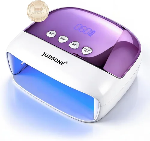 Miniatura 9 de JODSONE U V Mini lámpara de uñas recargable con temporizador inalámbrico portátil luz LED para secado rápido esmalte de gel rosa
