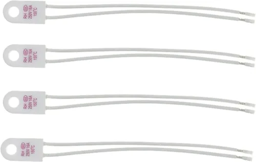 Miniatura 2 de 100PCS RH/Tf RH 135C RH 135 Celsius 13 5Degree RH135 15A 250V Temperature Fuse Thermal Links Over Temperature Protector(RH115 15A)