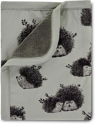 Miniatura 15 de Oilo Manta de bebé de oso, manta de bebé de oso de peluche con respaldo de felpa suave y estampado de jersey de algodón orgánico, doble capa