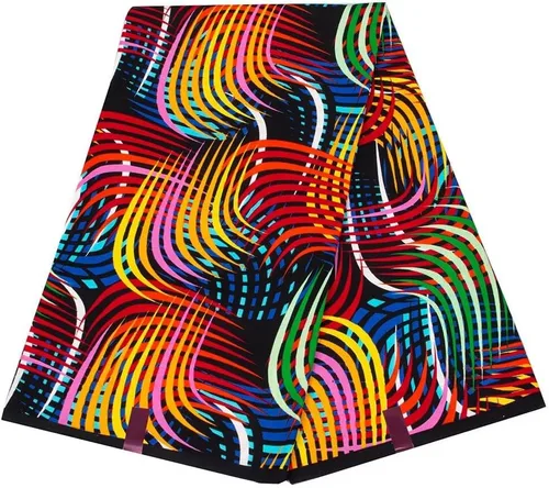Miniatura 5 de BintaRealWax Tela Africana Ankara de Poliéster con Impresiones de Cera 6 Yardas de Tela Africana Tradicional para Vestido de Fiesta PL536