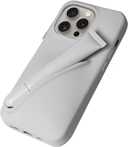 Miniatura 2 de Funda con soporte de brillo de labios para iPhone 8, funda de brillo de labios, esmalte de labios, elegante funda de silicona para mujeres y niñas