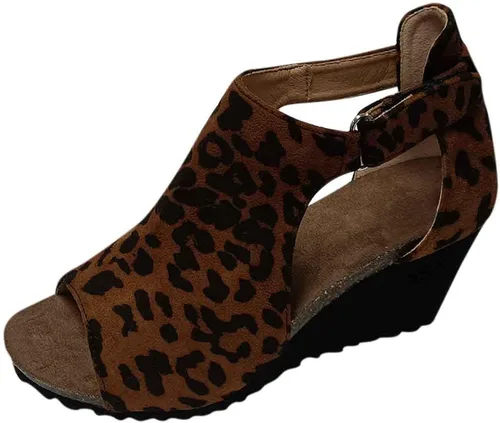 Summer Sandals for Women Ladies Fashion Solid Wedges Casual Roman Shoes Sandalsias con tachuelas para mujer