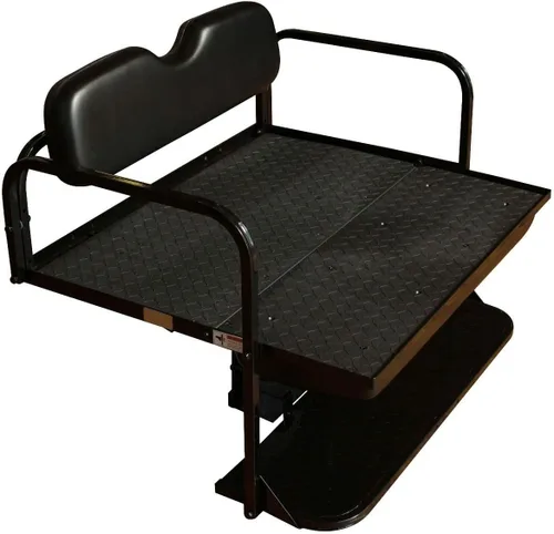 Miniatura 7 de Performance Plus Carts Club Car DS - Kit de asiento trasero plegable para carrito de golf, compatible con modelos 2000.5 en adelante (negro)