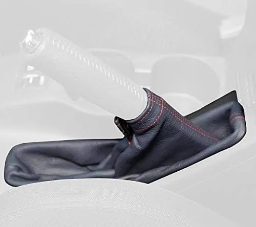 RedlineGoods ebrake - Bota compatible con Subaru Impreza 2005-07. Hecho a medida, no universal. Piel negra italiana auténtica de alta calidad con