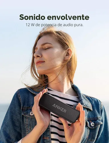 Miniatura 3 de Anker Soundcore 2 - Altavoz Bluetooth portátil con sonido estéreo, Bluetooth 5, BassUp, impermeable IPX7, 24 horas de reproducción, emparejamiento