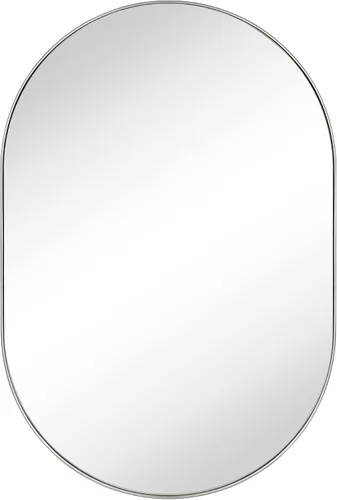 Miniatura 3 de TEHOME Espejo Ovalado de Níquel Cepillado 20x30'' Espejo de Tocador de Baño Plateado Cepillado en Forma de Cápsula/Píldora 30 x 20 pulgadas Espejo