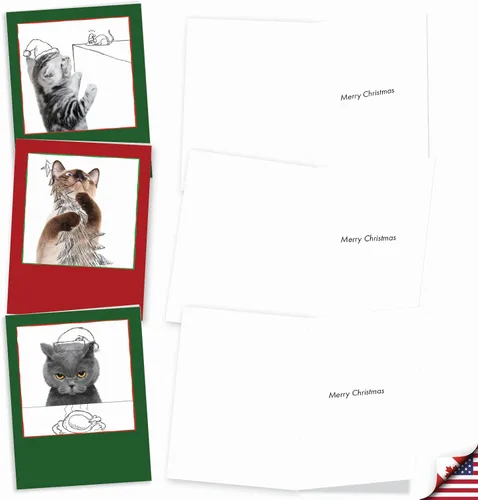 Miniatura 2 de The Best Card Company Mini-XS-G-3 Tarjetas de Navidad