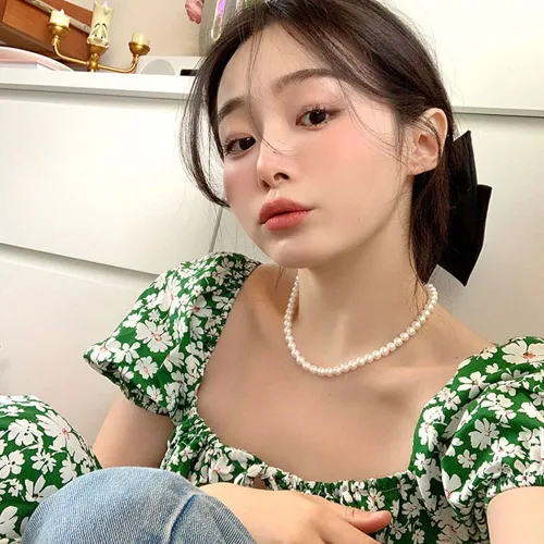 Miniatura 3 de Collar de perlas blancas para mujer, collar de perlas de imitación para niñas, gargantilla de perlas para mujeres y hombres, collar de novia
