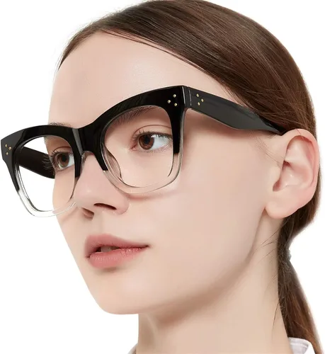 Miniatura 9 de OCCI CHIARI Lentes de lectura anti luz azul para mujeres, lectores de moda, protección UV 0 1.0 1.5 2 2.5 3 3.5 4.0 5.0 6.0 (Demi, 2.5)