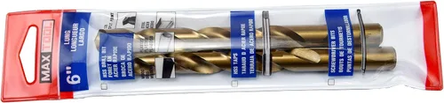 Miniatura 5 de MAXTOOL 27/64 pulgadas, 2 piezas idénticas Jobber longitud taladros HSS M35 Twist Drill Bits 5% cobalto totalmente molido dorado recto taladros