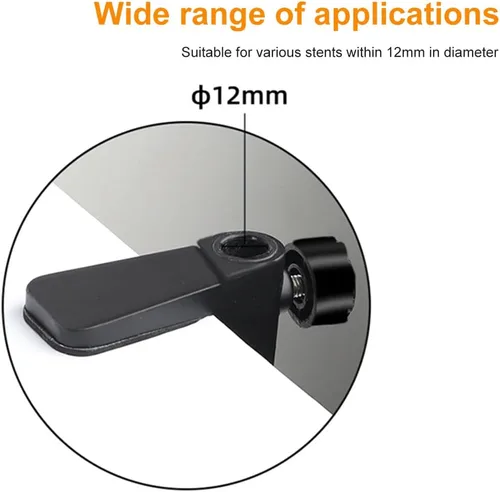 Miniatura 6 de Soporte de clip de aluminio con abrazadera en C para cámara/monitor, escritorio y soporte de mesa para micrófono/micrófono y tableta (negro)
