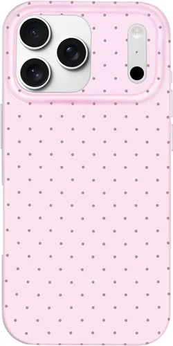 Miniatura 20 de Hython Funda para iPhone Air, diseño estético de lunares lindos, funda simple de 6.5 pulgadas, delgada, antiarañazos, parachoques de TPU suave, a