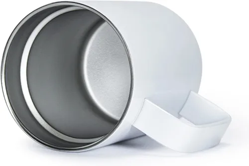 Miniatura 6 de AGH Taza de café de sublimación de 12 onzas con asa, paquete de 25 vasos de sublimación de acero inoxidable con asa, taza aislada al vacío con tapas