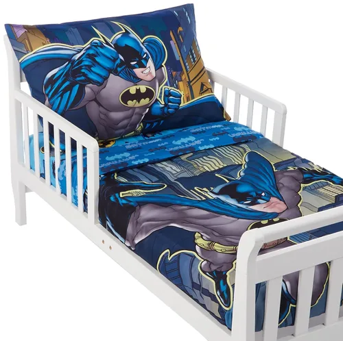 Miniatura 2 de Warner Brothers Juego de ropa de cama infantil de 4 piezas de Batman