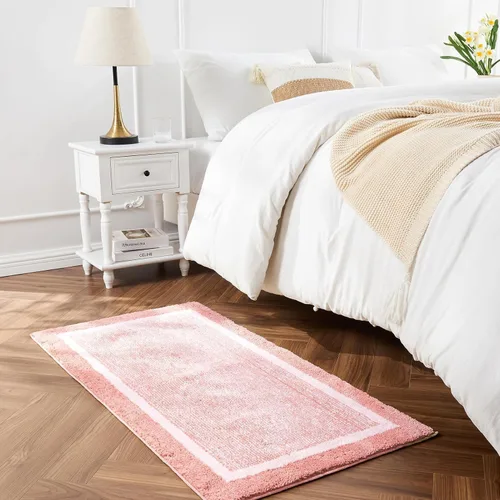 Miniatura 6 de CozeCube Alfombras de baño para baño antideslizantes, alfombra de baño de microfibra absorbente esponjosa lavable, alfombras de baño estéticas