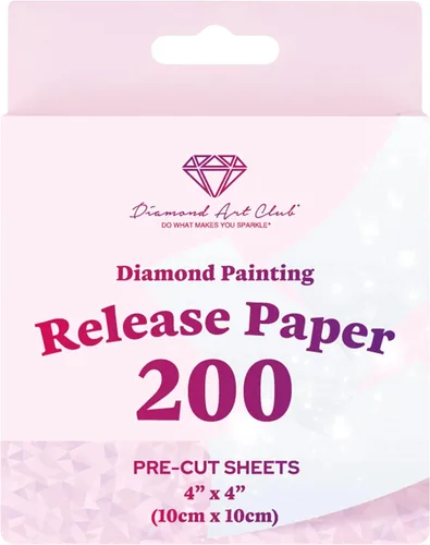 Miniatura 2 de DIAMOND ART CLUB Paquete de 200 piezas de papel de liberación para pintura de diamantes premium, papel de pintura multiuso, reemplazos de cubierta