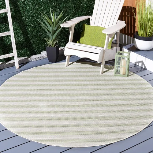 Miniatura 12 de SAFAVIEH Hampton Collection - Alfombra lavable para exteriores de 2 x 9 pies, color marfil y gris, no desprende pelusa y fácil de limpiar, ideal