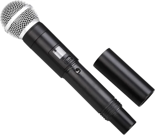 Miniatura 2 de MicrocKing Sistema de micrófono inalámbrico, micrófonos dinámicos de mano, rango de funcionamiento de 150 pies, 16 horas de uso continuo, ideal