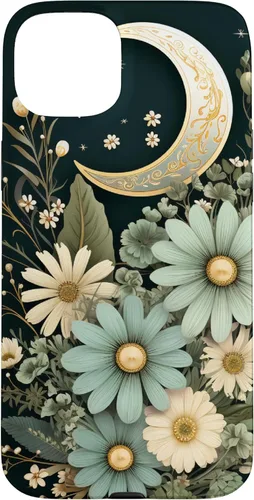 Miniatura 8 de Funda botánica de flores silvestres para iPhone 13 verde salvia