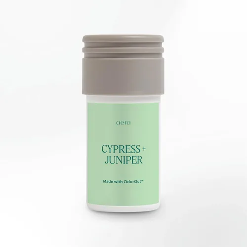 Aera Mini Cypress & Juniper - Recambio de cápsula de fragancia de aceite esencial fabricado con tecnología OdorOut - Notas de romero, pomelo y