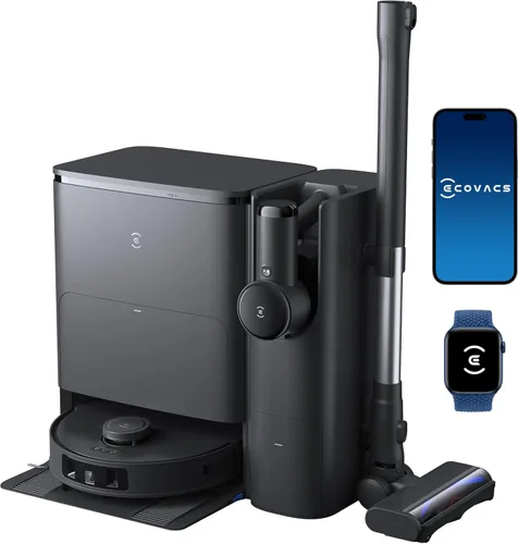 ECOVACS DEEBOT T30S Combo Completo Aspiradora Robot y Trapeadora, 11000Pa, Tecnología ZeroTangle, Trapeado de Bordes Adaptativo TruEdge, Lavado de