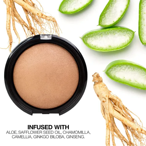Miniatura 4 de Palladio Bronceador horneado, altamente pigmentado y fácil de mezclar, brillo bronceado brillante, uso seco o húmedo, dura todo el día, proporciona