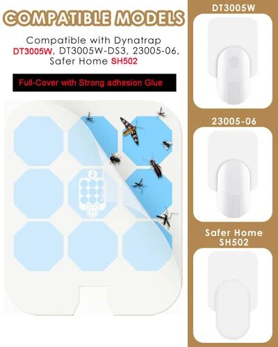 Miniatura 2 de Paquete de 24 recambios de tarjetas de pegamento para un hogar más seguro, compatibles con SH502, SH503, 23005-06 y DT3005W, DT3005W-DS3 Dot Plug-in