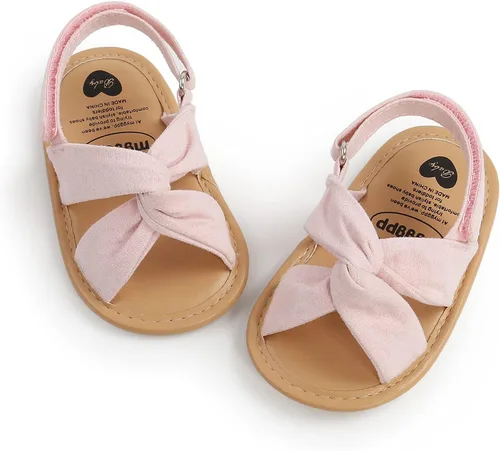 Miniatura 32 de Sandalias de verano para bebés, niñas y niños, unisex, antideslizantes, suela suave, transpirable, para primeros pasos, zapatos de playa al aire