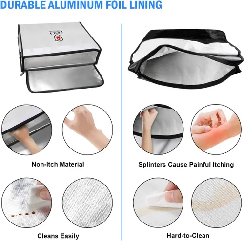 Miniatura 5 de Bolsa de Documentos Ignífuga - Caja Ignífuga [Aislada Térmica] Cajas de Seguridad Ignífugas para el Hogar Bolsa Ignífuga Grande Cremallera