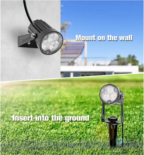 Miniatura 6 de APONUO Luces Solares de Metal para Exteriores, Luces Solares para Exteriores Impermeables, Foco Solar para Paisaje para Iluminación de Jardín