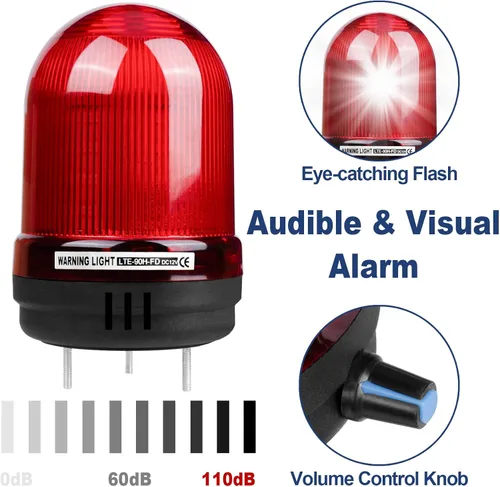 Miniatura 2 de Alarma de bomba de sumidero, alta detección de fugas de agua, con alarma fuerte de 110 dB e indicador LED, cable de sonda de 5 pies, adecuado