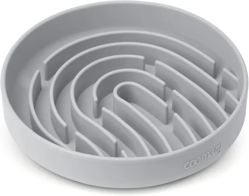 Miniatura 9 de Coomazy Cuencos de silicona de alimentación lenta para perros y gatos, juguete interactivo para mascotas para entrenamiento de alimentos