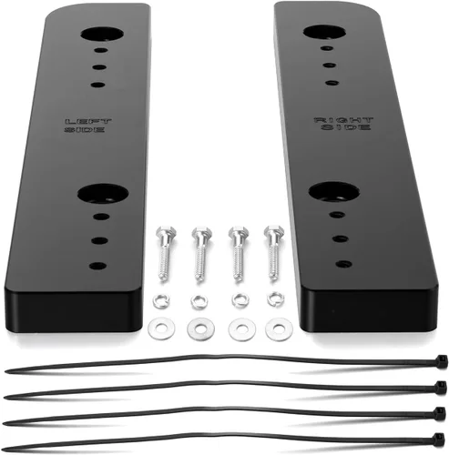 Miniatura 9 de Adjustable 1"-3" Relocator Kit Mount Extend Plate Trunk Luggage Rack Compatible with Harley Touring Road King Street Glide Trikes Tri Glide 2014-UP