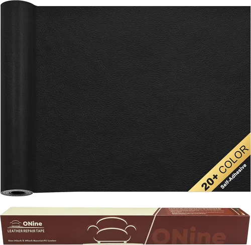 Miniatura 9 de ONine - Parche para reparación de cuero, parche autoadhesivo para sillones, parche de cuero contra rasguños, disponible en diferentes colores, de 5