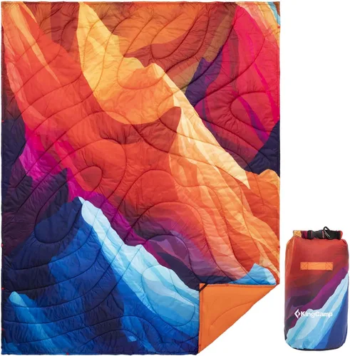 Miniatura 20 de KingCamp Manta Ultraligera para Campamento, Alternativa de Plumón Empacable, Mantas Vestibles Acolchadas Resistentes a la Intemperie, Edredón Cálido