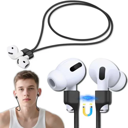 Inesore 1 paquete de correa magnética para AirPods, cordón antipérdida para AirPod para deportes, accesorios para AirPods compatibles con AirPods 4,