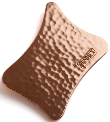 Miniatura 2 de DEMMEX Masajeador facial de cobre puro, herramienta de masaje facial Gua Sha, raspador de piel muerta, 0.079 in de grosor, 100% cobre puro sin