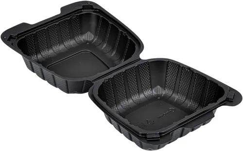 Miniatura 14 de Restaurantware Thermo Tek - Recipientes para llevar rellenos de minerales de 6 x 6 x 3 pulgadas, 100 recipientes duraderos para llevar, contenedores