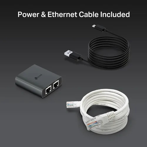 Miniatura 9 de TP-Link Divisor Ethernet 1 a 2, 1000 Mbps de alta velocidad de doble puerto divisor de Internet, compatible con Cat8/7/6/5e/5, cables USB-C